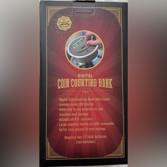 Digital Coin Counting Bank - Picture 2 of 2